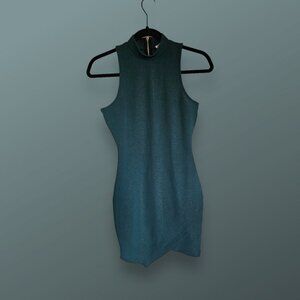 Charlotte Russe - Casual/ Cocktail Dress - Teal with gold glitte